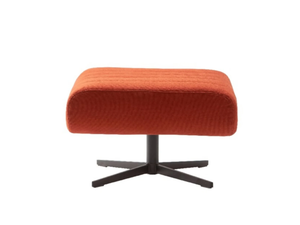 RIFFEL - Upholstered leather pouf - Pouf by ROSSIN