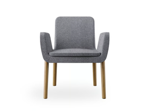 SOFIE - Fabric easy chair with armrests - Armchair by ROSSIN
