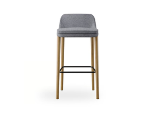 SOFIE - Fabric stool with integrated cushion - Stool by ROSSIN