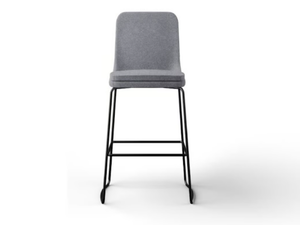 SOFIE - Sled base high fabric stool - Stool by ROSSIN