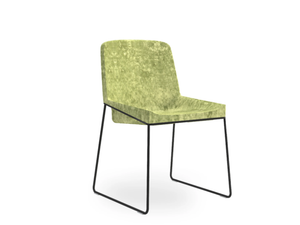 TONIC METAL - Sled base fabric chair - Chair by ROSSIN