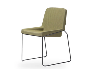 TONIC METAL - Stackable sled base chair - Chair by ROSSIN