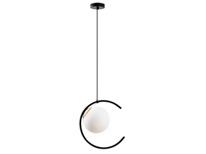 TSUKI - LED satin glass pendant lamp - Ceiling lamp by Rossini Illuminazione