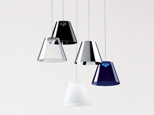 DINA - LED polycarbonate pendant lamp - Ceiling lamp by Rotaliana