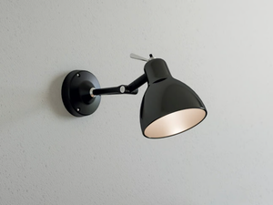 LUXY - Adjustable stained glass wall lamp - Wall lamp by Rotaliana