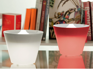 MULTIPOT + - LED polycarbonate table lamp - Table lamp by Rotaliana