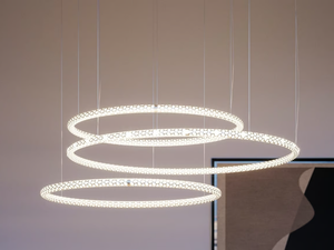 SQUIGGLE - LED aluminium pendant lamp - Ceiling lamp by Rotaliana