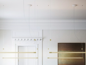 SQUIGGLE - LED aluminium pendant lamp - Ceiling lamp by Rotaliana