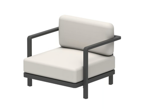 ALURA LOUNGE - Modular Batyline® garden armchair with armrests - Armchair by Royal Botania