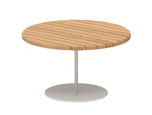 BUTLER - Round teak garden side table - Side table by Royal Botania