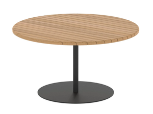 BUTLER - Round teak high side table - Side table by Royal Botania