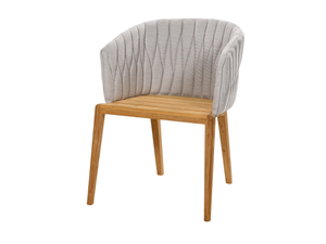 CALYPSO - Garden chair with armrests with removable cover - Chair by Royal Botania