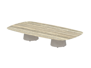CONIX - Rectangular Ductal® garden side table - Side table by Royal Botania