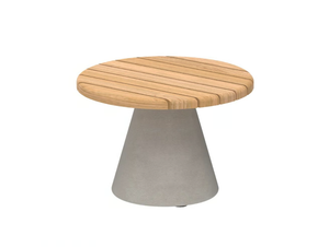 CONIX - Round teak garden side table - Side table by Royal Botania