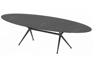 EXES - Oval ceramic garden table - Table by Royal Botania