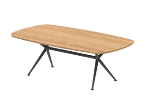 EXES - Rectangular teak garden table - Table by Royal Botania