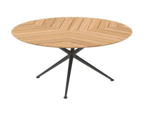 EXES - Round teak garden table - Table by Royal Botania