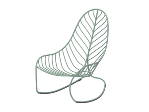 FOLIA - Rocking stainless steel garden armchair - Armchair by Royal Botania