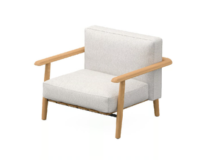MAMBO LOUNGE - Fabric garden armchair with armrests - Armchair by Royal Botania
