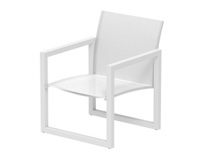 NINIX - Sled base garden Batyline® easy chair with armrests - Armchair by Royal Botania