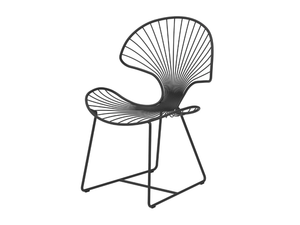 OSTREA - Sled base stainless steel garden chair - Chair by Royal Botania