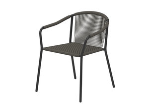 SAMBA - Stackable Olefin fiber garden chair with armrests - Chair by Royal Botania