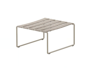STRAPPY - Square fabric garden footstool - Pouf by Royal Botania