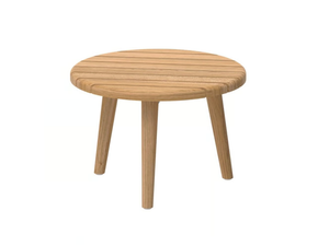 STYLETTO - Round teak garden side table - Side table by Royal Botania