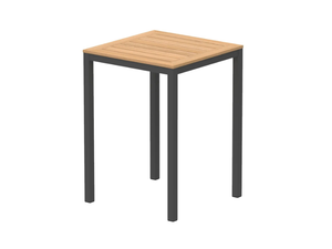 TABOELA - Square teak high table - Table by Royal Botania