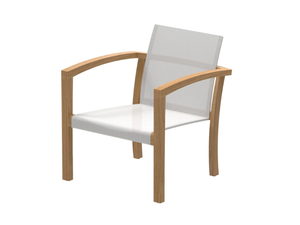 XQI - Garden teak easy chair with armrests - Armchair by Royal Botania
