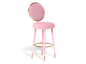 GRACEFUL - Medallion velvet barstool - Stool by ROYAL STRANGER