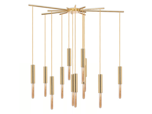 LIGHTRAIN - LED brass pendant lamp - Ceiling lamp by ROYAL STRANGER