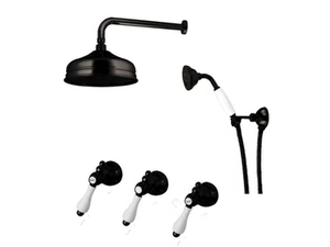 CLASSIC REVOLUTION - PRAGA - F7516W2KBCE - Shower set with diverter with overhead shower - Shower by Rubinetteria Giulini