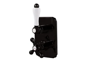 CLASSIC REVOLUTION - PRAGA - F8282-PRCE - 2 hole thermostatic shower mixer with plate - Shower by Rubinetteria Giulini