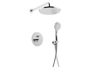 DELUXE - MYRING - FMR0013KBDL - Shower set with diverter with hand shower with overhead shower - Shower by Rubinetteria Giulini
