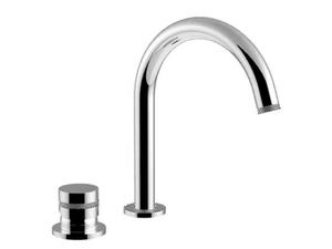 DELUXE - MYRING - FMR0040SCDL - 2 hole countertop washbasin mixer with adjustable spout - Tap by Rubinetteria Giulini