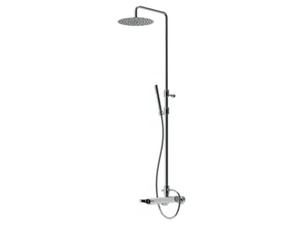 EGO - F5708SWC-S-25X - External shower set with hand shower with overhead shower - Shower by Rubinetteria Giulini