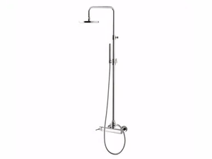 FUTURO - F6508SWC-S - Wall-mounted shower panel with overhead shower - Shower panel by Rubinetteria Giulini