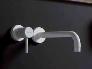 FUTURO - F6520 - 2 hole wall-mounted single handle washbasin mixer - Tap by Rubinetteria Giulini
