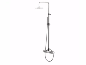 FUTURO - F8310-20 - Wall-mounted thermostatic shower panel with overhead shower - Shower panel by Rubinetteria Giulini