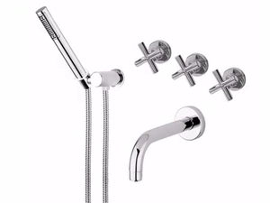 G3 - F7603 - Wall-mounted bathtub tap with hand shower - Tap by Rubinetteria Giulini