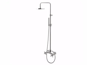 G3 - F7607WC-S - Wall-mounted shower panel with hand shower - Shower panel by Rubinetteria Giulini