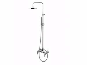 G4 - F7707WC-S - Wall-mounted shower panel with hand shower with overhead shower - Shower panel by Rubinetteria Giulini