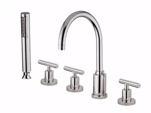 G4 - F7760 - 5 hole bathtub set with hand shower - Tap by Rubinetteria Giulini