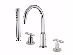 G4 - F7765 - 4 hole bathtub set with hand shower - Tap by Rubinetteria Giulini