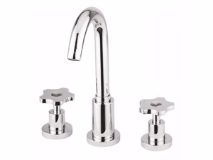 GIÒ CRYSTAL - GIÒ - F3612A/S - 3 hole countertop washbasin tap - Tap by Rubinetteria Giulini