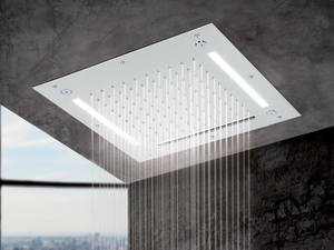MY FUTURE - 1748 - Stainless steel overhead shower with chromotherapy - Shower by Rubinetteria Giulini