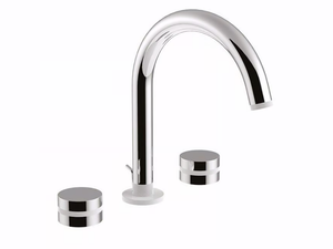 MYRING - FMR0112A - 3 hole countertop washbasin tap with adjustable spout - Tap by Rubinetteria Giulini