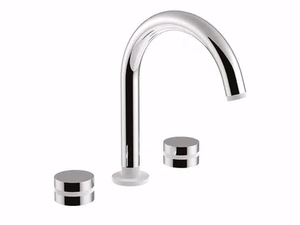 MYRING - FMR0112/U - 3 hole countertop washbasin tap with adjustable spout - Tap by Rubinetteria Giulini