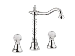 ODESSA CRYSTAL - F3906A/S - 3 hole countertop washbasin tap - Tap by Rubinetteria Giulini
